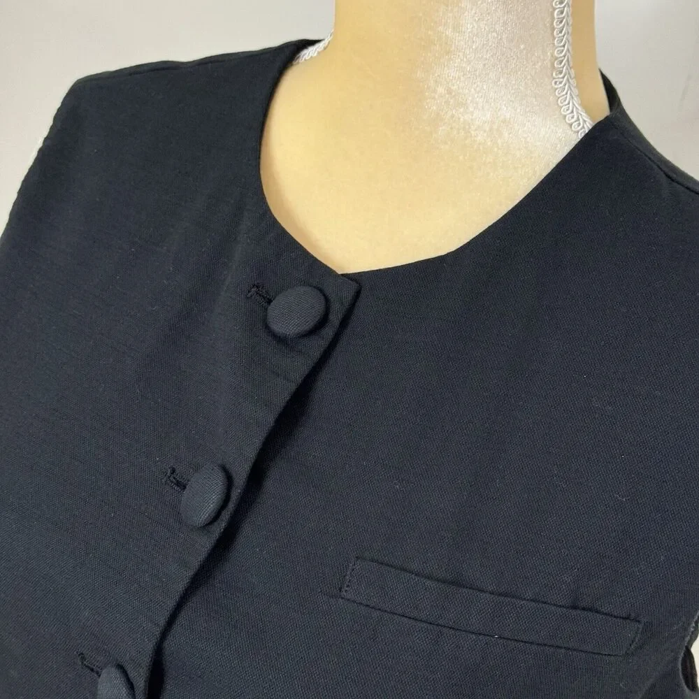 Elegant Black Women's Vest - Picture 11 of 12